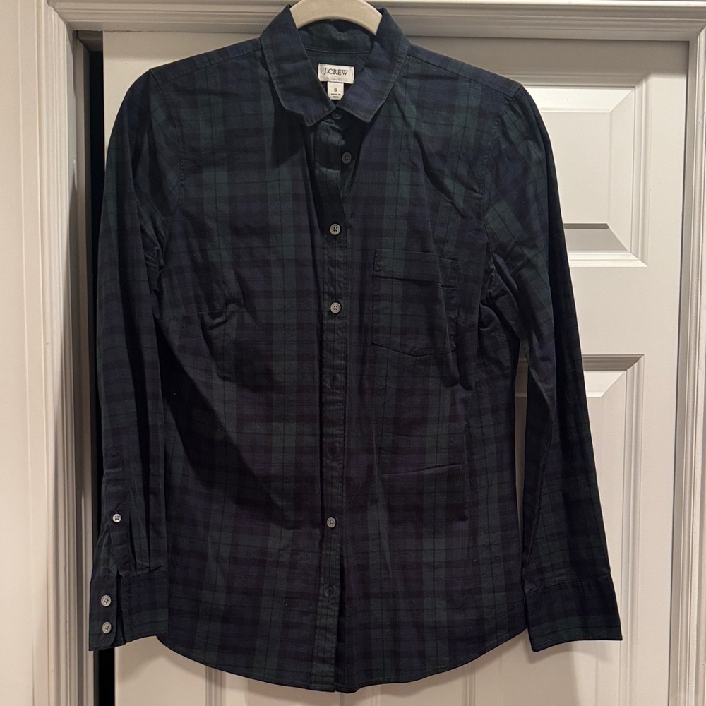 J. Crew Blackwatch Plaid Button-Down Shirt